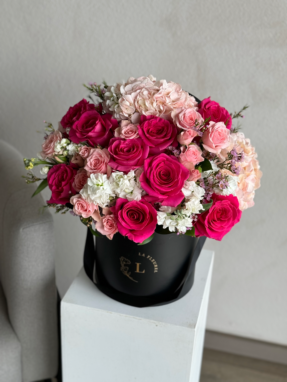 Hot Pink Rose Elegance Box