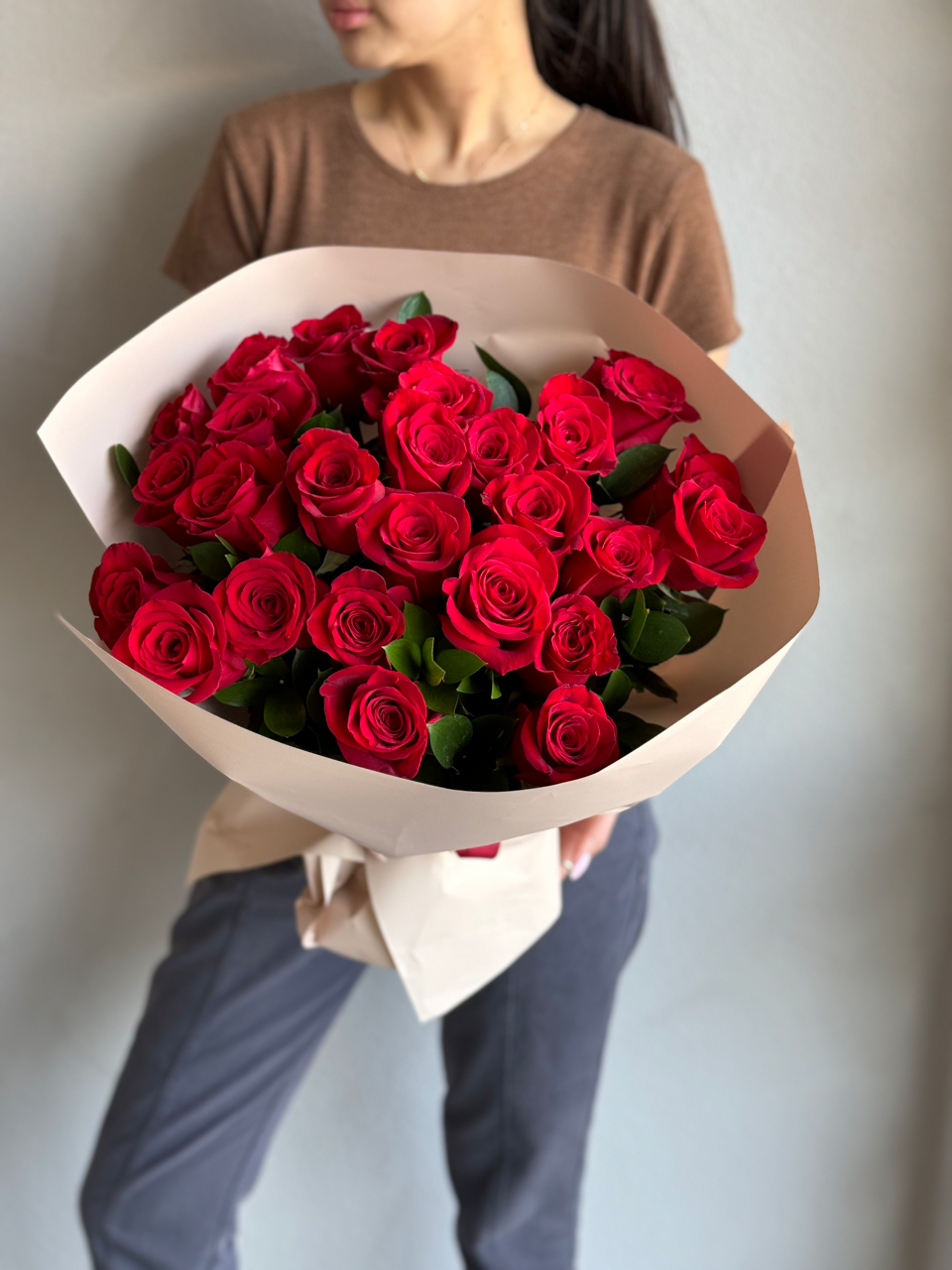 Red Roses Hand held Bouquet