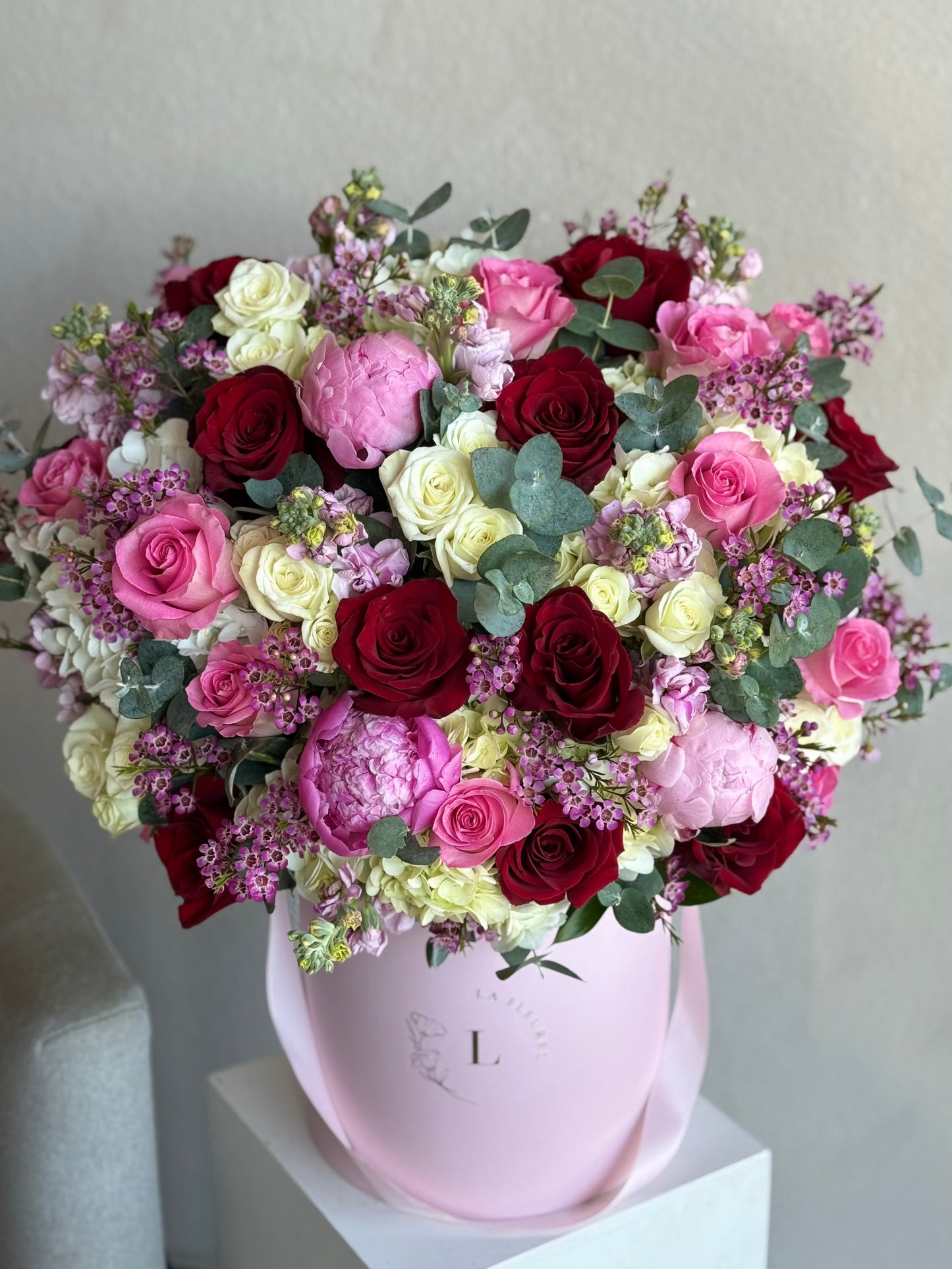 Romantic Garden arrangement with Peonies